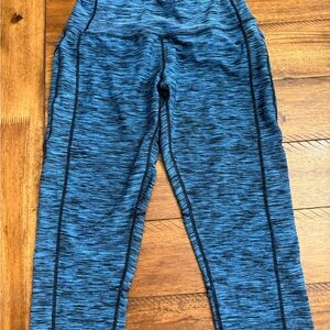 Kids Blue Heather Active Leggings